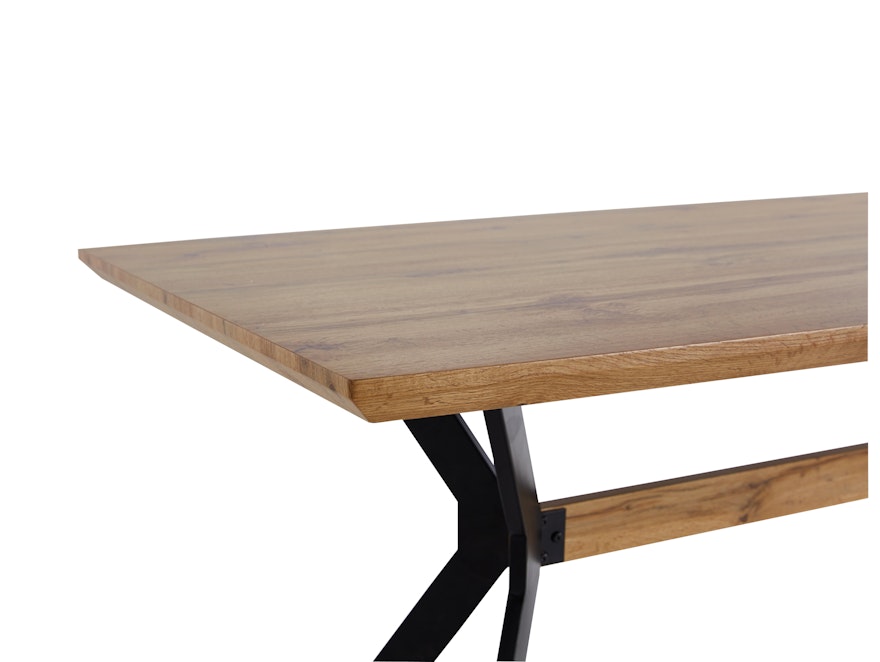 SalesFever® Tisch 160x90 cm 4 Beine durch eine Querstrebe verbunden 361566 - 3