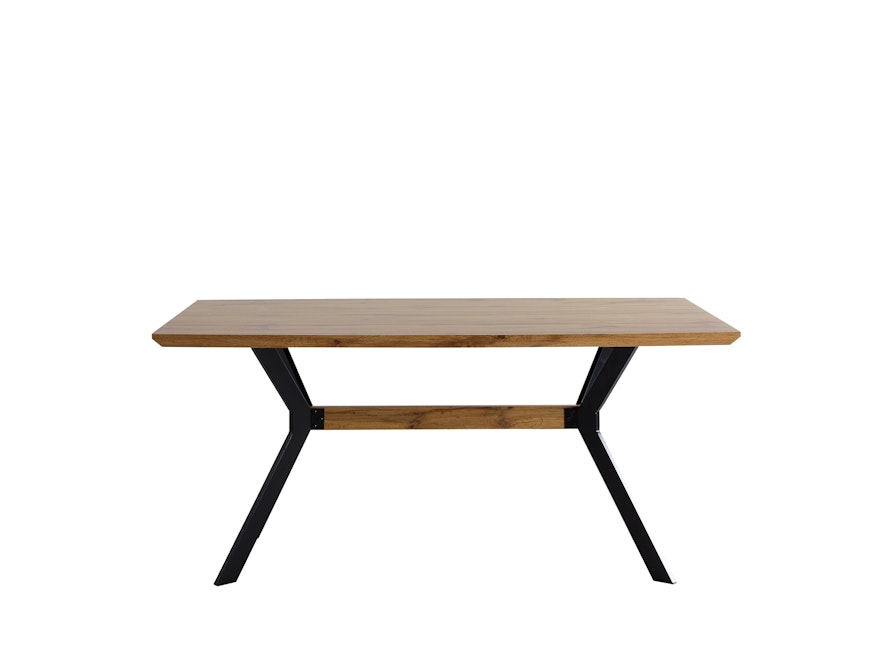 SalesFever® Tisch 160x90 cm 4 Beine durch eine Querstrebe verbunden 361566 - 1