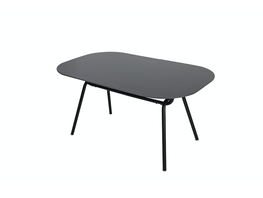 SalesFever® Tisch 150x90 cm abgerundete Ecken, Sintersteinplatte 361665 - 1