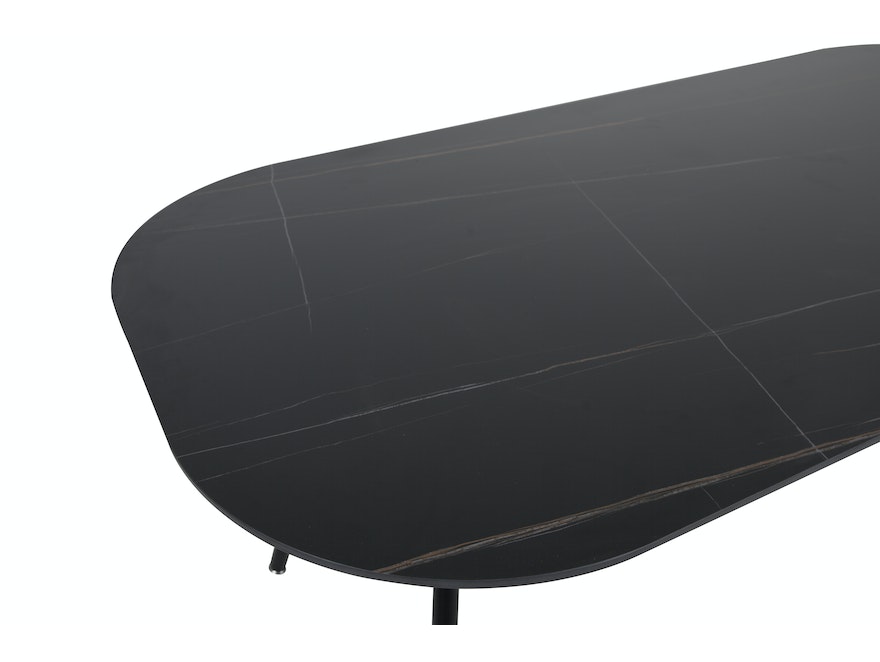 SalesFever® Tisch 150x90 cm abgerundete Ecken, Sintersteinplatte 361665 - 4