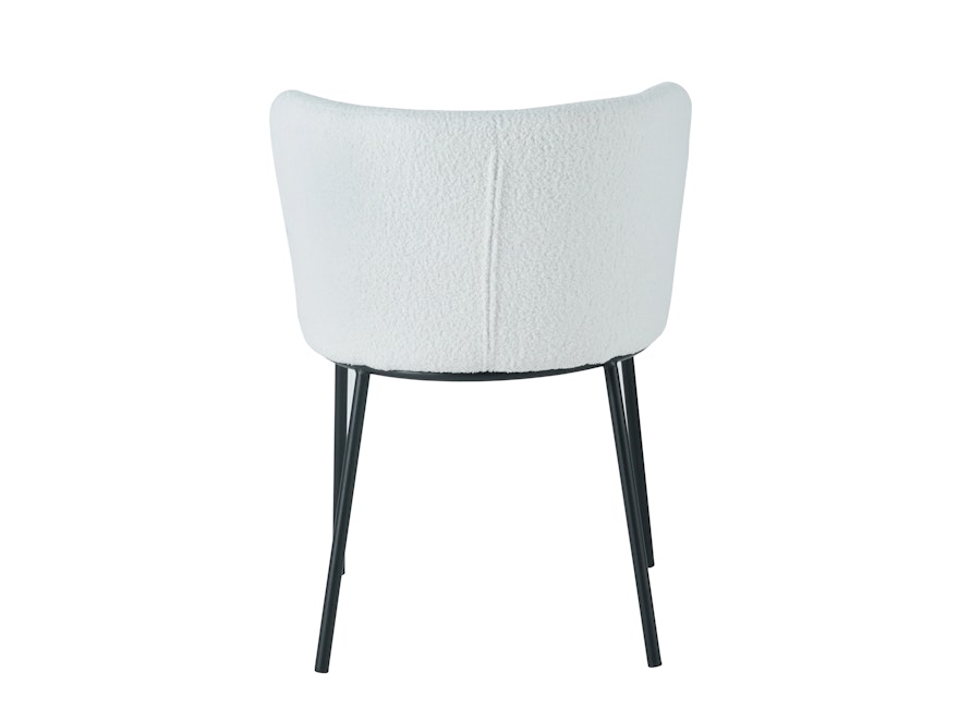 SalesFever® Stuhl 2er Set in Bouclé-Optik Weiß Alaska 369210 - 5