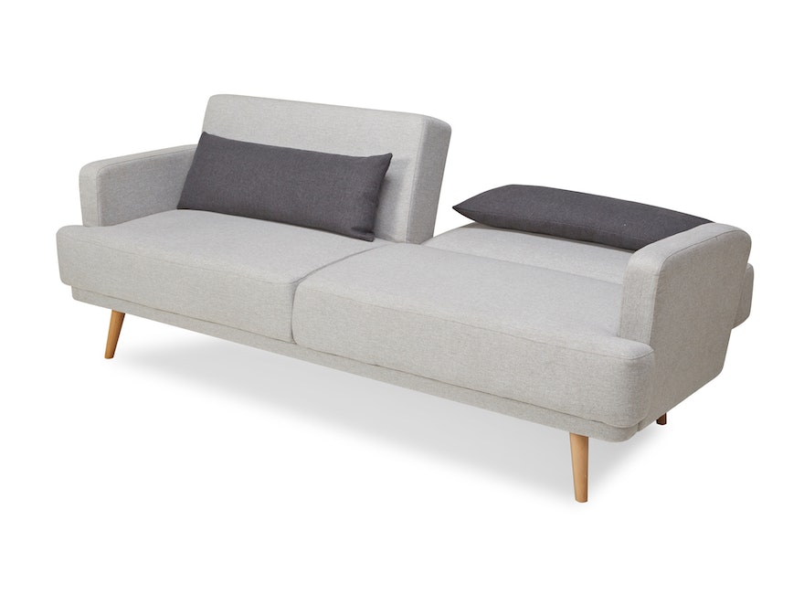 SalesFever® 3-Sitzer Sofa Webstoff Grau Olav 368527 - 6
