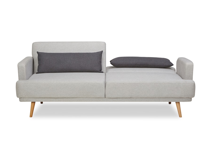 SalesFever® 3-Sitzer Sofa Webstoff Grau Olav 368527 - 8