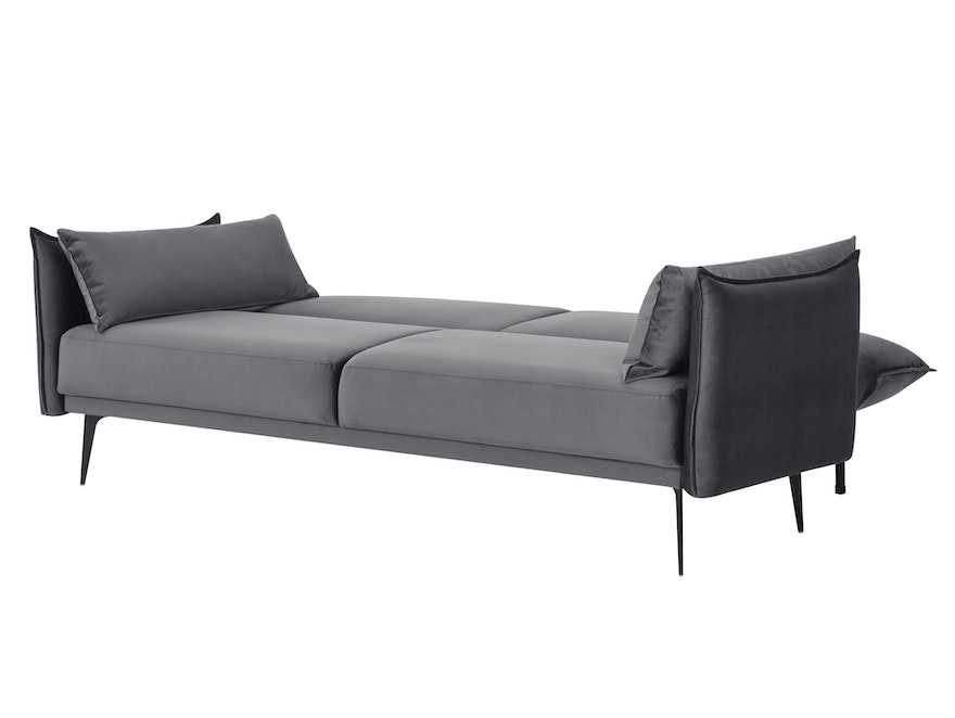 SalesFever® 3-Sitzer Sofa Samt Grau Liv 368510 - 2