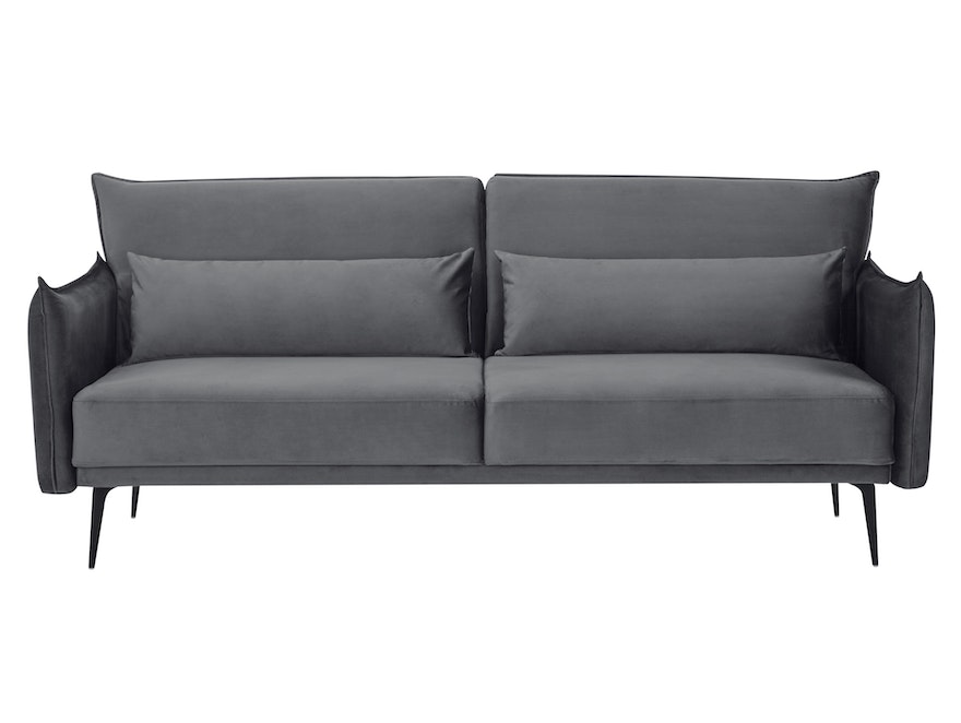 SalesFever® 3-Sitzer Sofa Samt Grau Liv 368510 - 10