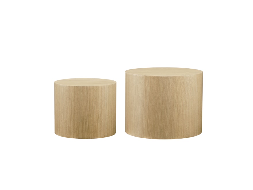 SalesFever® Couchtisch rund 2er Set Eiche Ava 367605 - 3