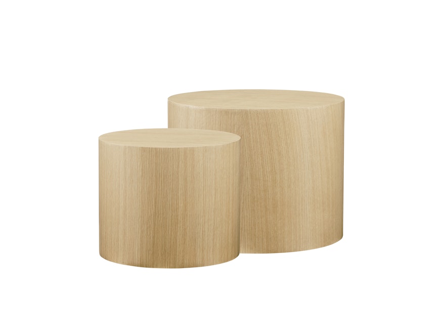 SalesFever® Couchtisch rund 2er Set Eiche Ava 367605 - 1