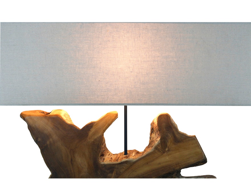 SalesFever® Tischleuchte Treibholz/Leinen Natur 59 cm Breeze 367322 - 7