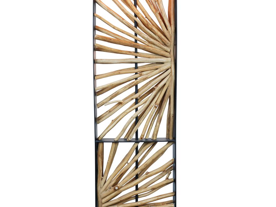 SalesFever® Stehleuchte Treibholz Natur/Beige 165 cm Juno 367339 - 4