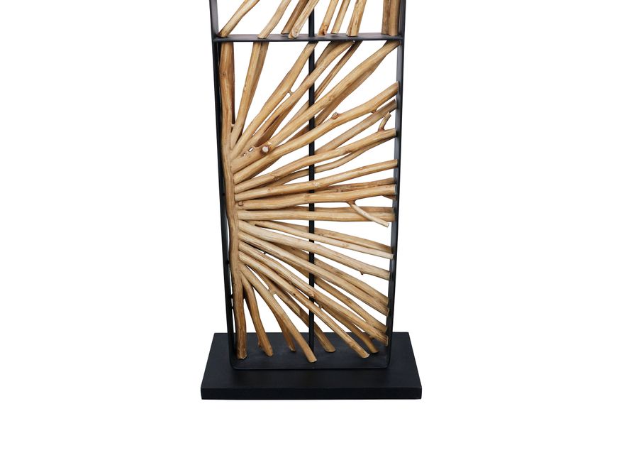 SalesFever® Stehleuchte Treibholz Natur/Beige 165 cm Juno 367339 - 8