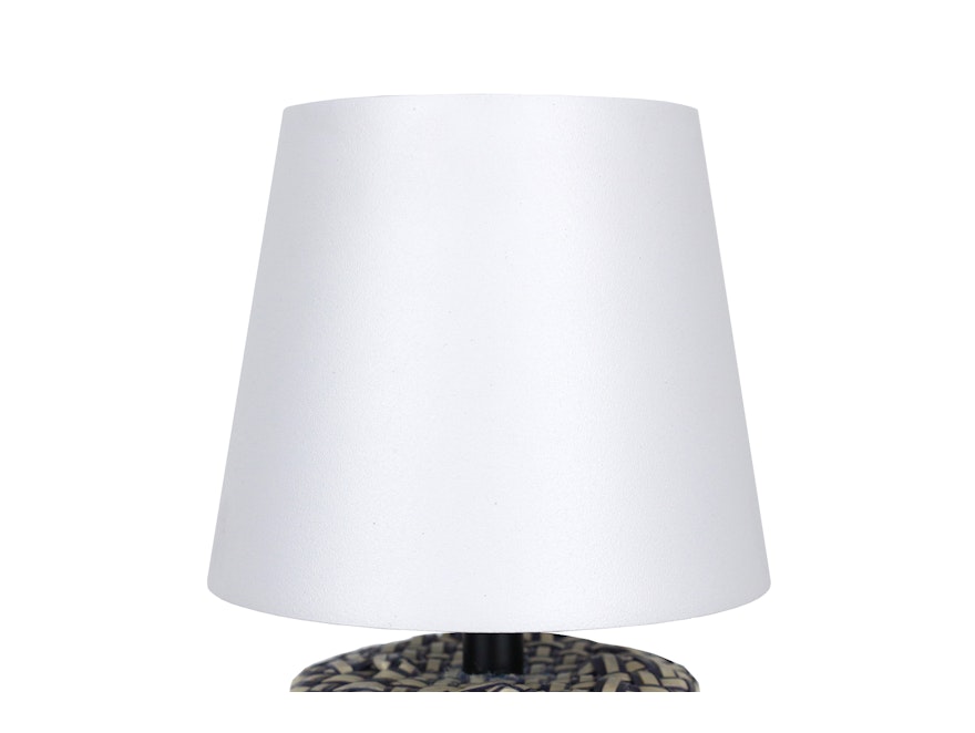 SalesFever® Tischleuchte Schwarz/Weiß 29 cm mit LED-Akku Liverpool 367292 - 9