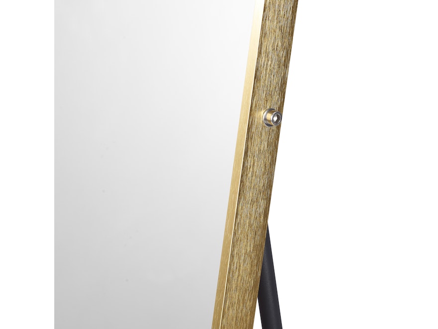 SalesFever® Standspiegel mit goldfarbenem Rahmen 50x160 cm Rampart 367124 - 4