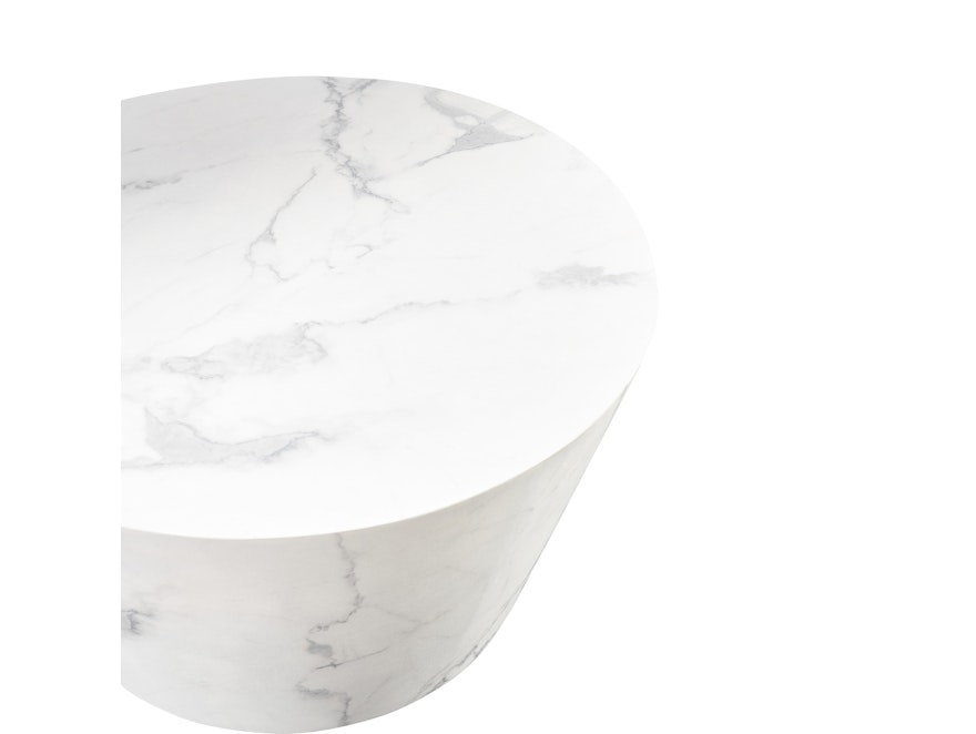 SalesFever® Couchtisch rund Ø 80 cm in Marmoroptik Weston 367711 - 4