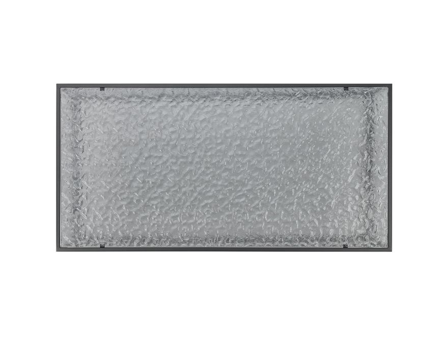 SalesFever® Couchtisch 110x55 cm mit Glasplatte in Strukturoptik Schwarz OBSIDIAN 366929 - 5
