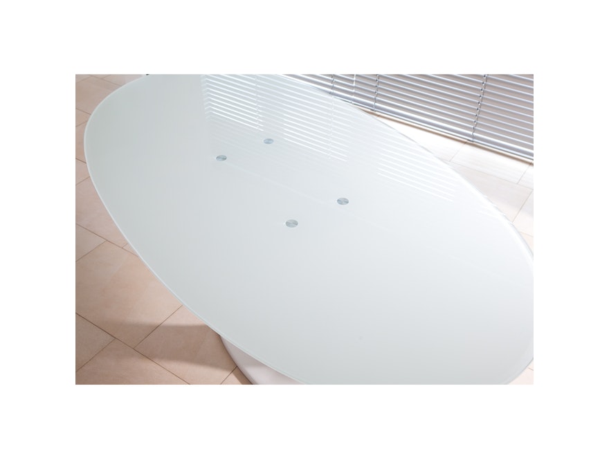 SalesFever® Esstisch Dinero oval mit Glasplatte 6786 - 3
