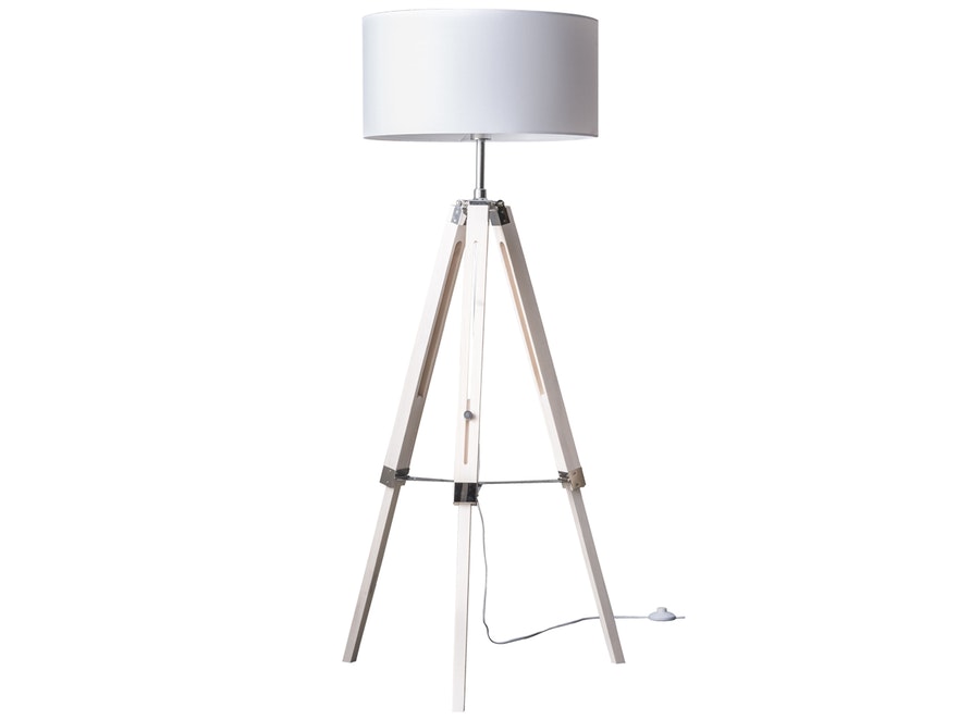 SalesFever® Stehlampe Barse 3-Fuß aus Holz n-7104 - 1